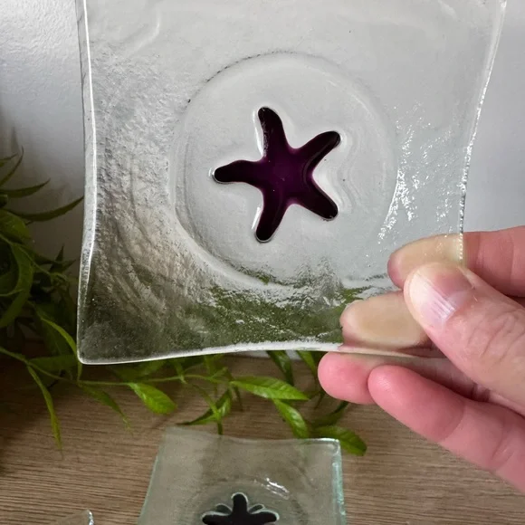 Infuse Glass Starfish Coasters - Picture 3 of 5